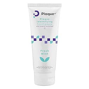 PlaqueHD Plaque Disclosing Toothpaste | Fresh Mint Flavor | Made in The USA | Gluten Free, Fluoride Based Plaque Remover for a Gentle Whitening Formula and Fresh Breath | Oral Care | 4.01 OZ