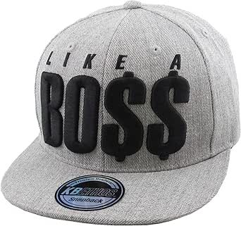 Like A BOSS Savage Marijuana Leaf Weed King City Urban Embroidered Fashion Snapback Hat Adjustable Baseball Cap Men Women